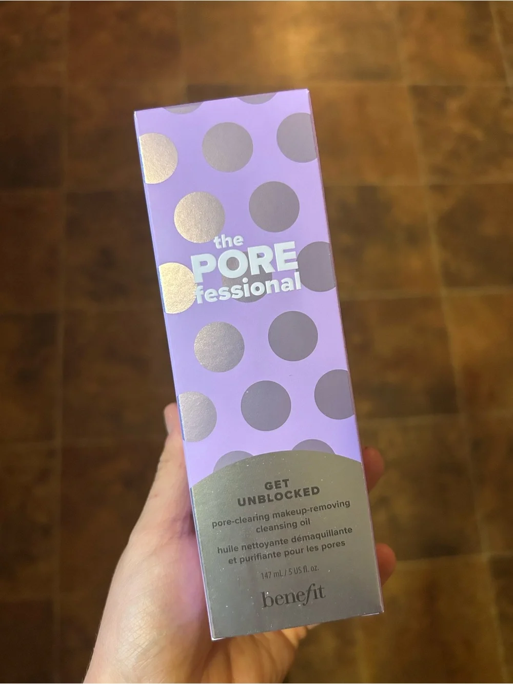 Benefit The POREfessional Cleansing Oil - Lavender with Silver Dots
